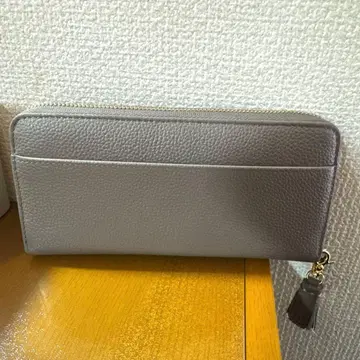 Lilbs 장지갑 코인 스루식 천연 가죽 카드 18장 수납