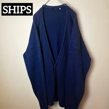 [ 개성파 구제 의류 ] SHIPS 미국제 네이비 리브 가디건 L 사이즈