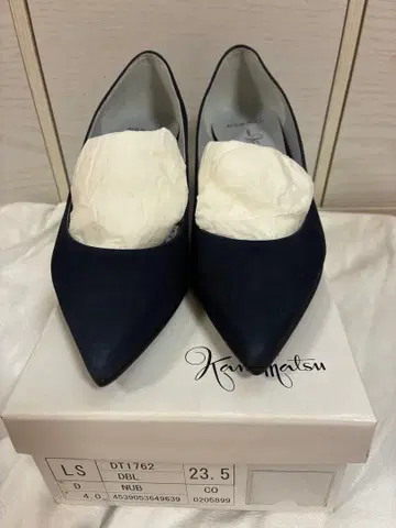 특가 긴자 카네마츠 Kanematsu 네이비 23.5 펌프스 스웨이드