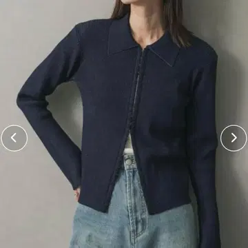 sense of place 프론트 후크 칼라 컴팩트 가디건