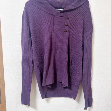 JEANNE PIERRE 잔피에르 [ L ] 퍼플 스웨터 할인 협상 가능