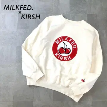 MILKFED. x KIRSH 콜라보 체리 자수 맨투맨 긴팔