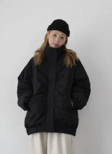 새상품 시마무라 hideka 님 콜라보 zip 블루종 블랙 L