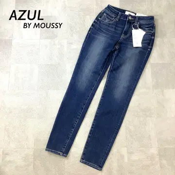 [ 새상품 택 포함 ] AZUL BY MOUSSY 데님 팬츠 청바지 블루