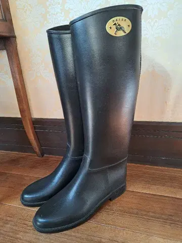 DAFNA 블랙 롱 레인부츠 사이즈 38