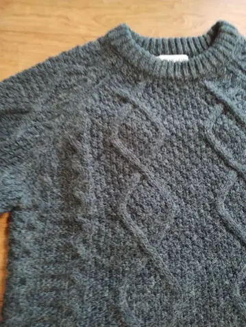 CIAOPANIC TYPY 니트 스웨터 케이블 풀오버 그레이 L