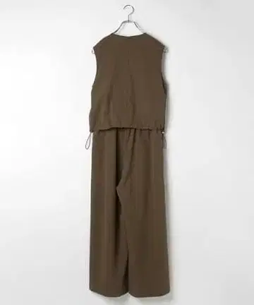 LEPSIM 사이드 드로스트 콤비네존 카키