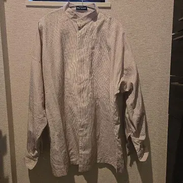 ISSEY MIYAKE 멀티 스트라이프 스탠드 카라 셔츠