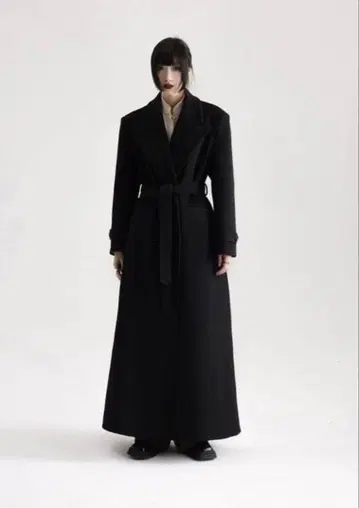 블랙 롱 코트