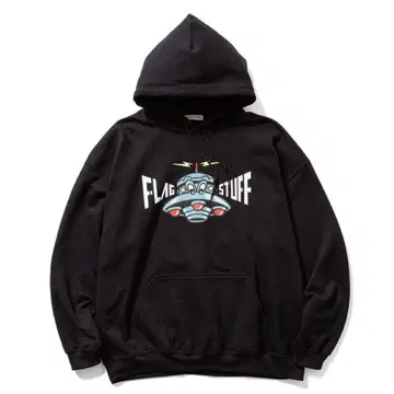 FLAG STUFF 블랙 후드티