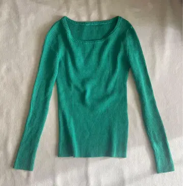 MACPHEE 맥피 투모로우랜드 니트 티셔츠 그린