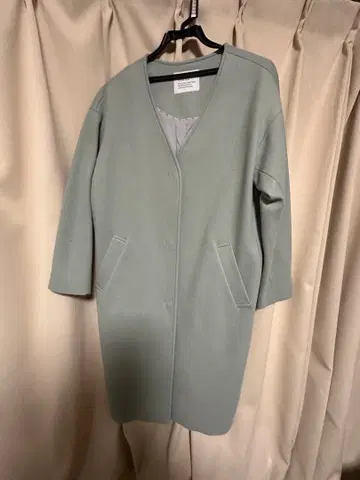 BAYFLOW 민트 그린 롱 코트