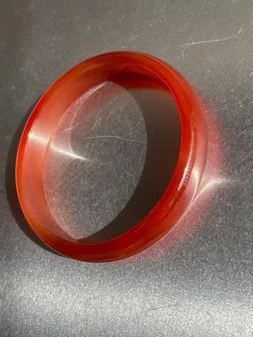 빨간색 마노 뱅글 직경 약 8.5cm