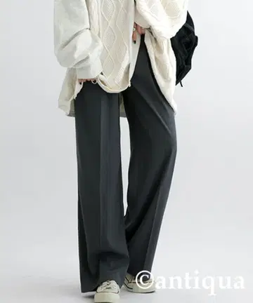 antiqua, 안티카 테이퍼드 팬츠 그레이 FREE (미사용)