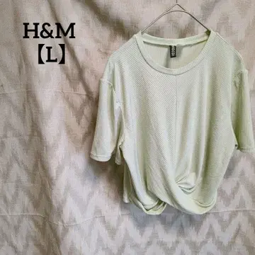 새상품급 H&M DIVIDED [ L ] 여성용 리브 썸머 니트