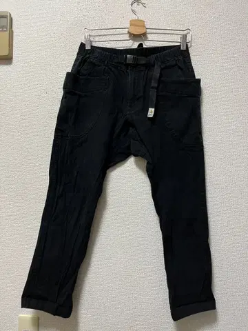 고슬로우 캐러밴 겨드랑이 포켓 클라이밍 팬츠 /3 블랙 스트레치