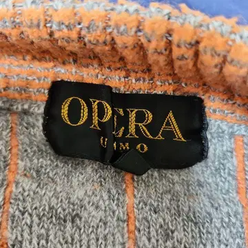 OPERA 그레이 오렌지 니트 스웨터 M