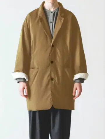 미즈이로 인드 다운 코트 자켓 테일러드