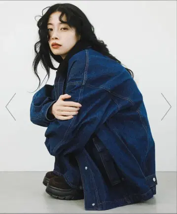 KBF 2way 컬러 데님 블루종 BLUE