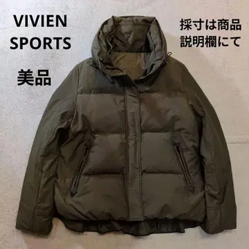 비비안 스포츠 다운&페더 다운 자켓 카키 새상품급