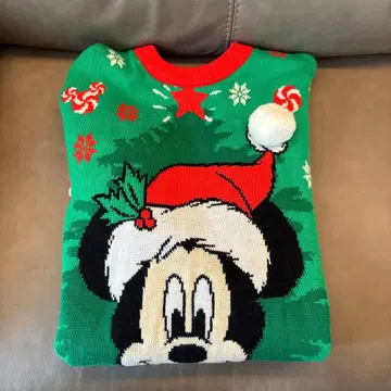 디즈니 크리스마스 미키 스웨터 M 사이즈 니트