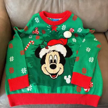 최종 가격 인하! 디즈니 크리스마스 미키 스웨터 M 사이즈 니트