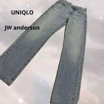 유니클로 콜라보 JW ANDERSON 스트레이트 데님 긴 길이