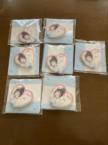 러브 라이브! 선샤인!! 하트형 캔뱃지 쿠로사와 다이아 7개 세트