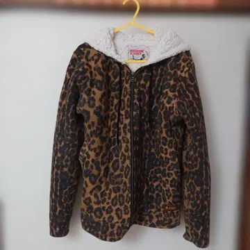 HYSTERIC GLAMOUR 레오파드 무늬 후드 부착 자켓