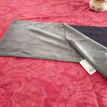 캐시미어 100% 머플러 그레이와 블랙 그라데이션