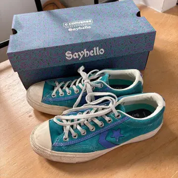 CONVERSE 스케이트보딩 터콰이즈 sayhello 콜라보