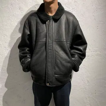 80s 빈티지 영국제 무스탕 자켓 B-3 가죽 자켓