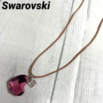 스와로브스키 하트 크리스탈 목걸이 나비