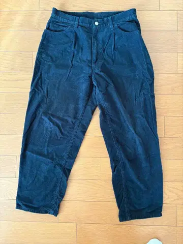 BEAMS 코듀로이 테이퍼드 팬츠 L 사이즈