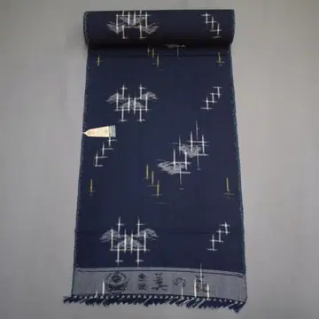 M12-6 새상품 실크울 착척옷감 네이비 소나무