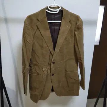 유니클로 브라운 코듀로이 테일러드 자켓