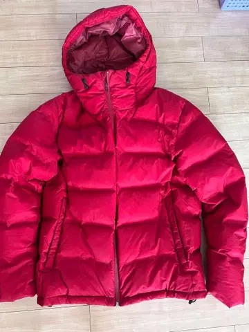 UNIQLO 다운 자켓 XL 빨간색 심리스