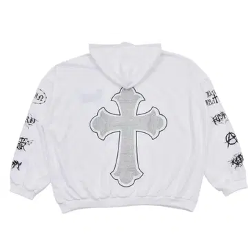 볼칸 & 아프로다이티 후드티 화이트 십자가