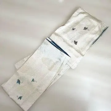 기모노 츠케사게 나비 자수 이중 기모노