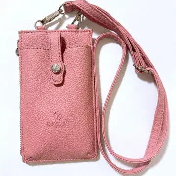 미사용 D.KELLY JAPAN 스마트폰 숄더 핑크색 익명 배송