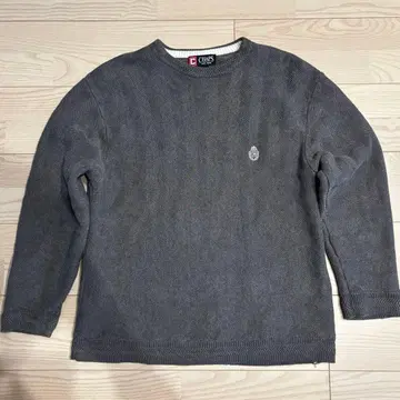 CHAPS 그레이 크루넥 스웨터