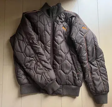 푸마 퀼팅 자켓 충전솜 다운 아우터 브라운 L