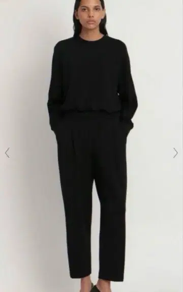 띠어리 스웨트 팬츠 속기모 따뜻한 블랙 0