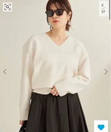 컨디션 최상 plage 플라주 SQUARE SHOULDER 니트