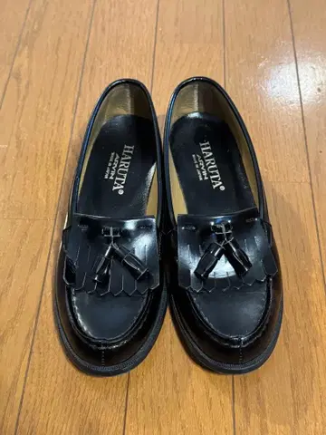 [ 새상품급 ] HARUTA 블랙 로퍼 24.0cm