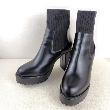 [미사용급] AZUL by moussy 사이드 고어 부츠 삭스 부츠 통굽