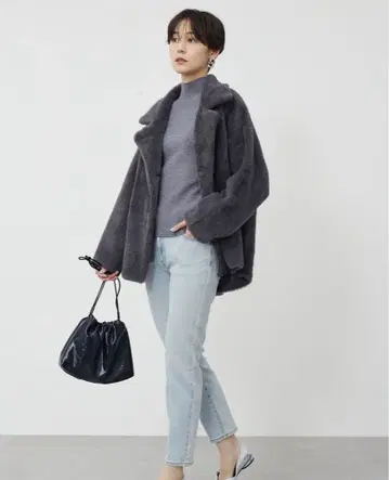 PLST 페더얀 니트 코트