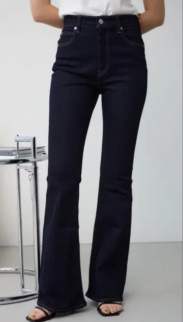 AZUL DENIM 플레어 데님 원 워시