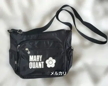 마리퀀트 숄더백 사코슈 데이지 패턴 블랙