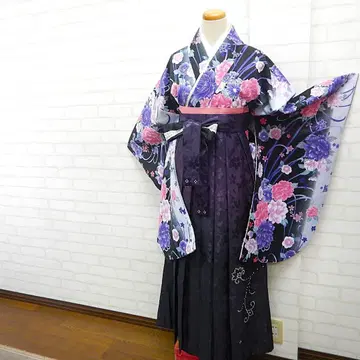 [ 3195 ] 졸업 하카마 세트 니샤쿠소데, 큐빅 하카마 L 사이즈